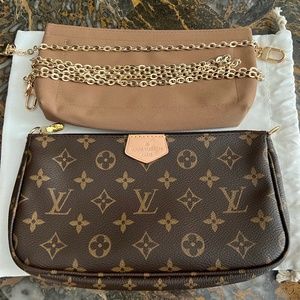 AUTHENTIC LOUIS VUITTON POCHETTE w/ACCESSORIES (EUC)